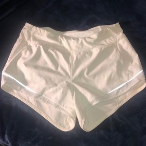 White lululemon shorts